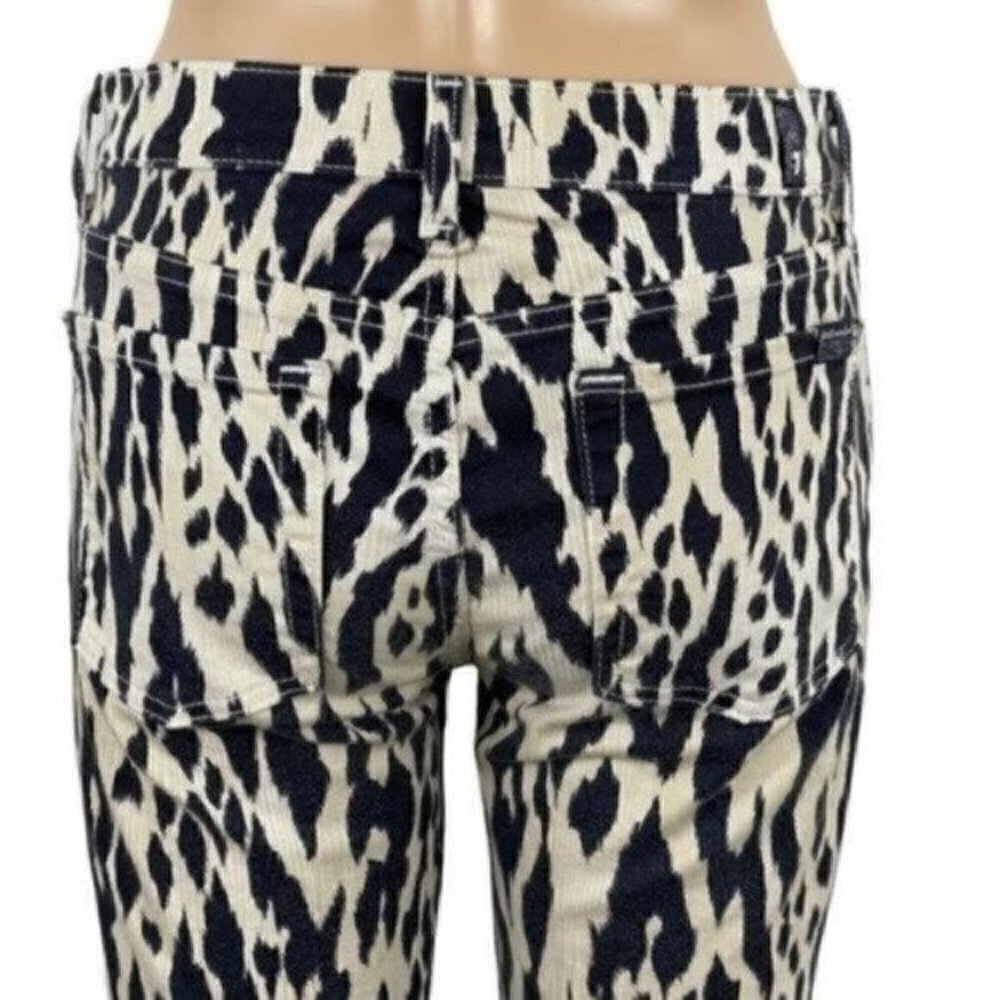 7 for all Mankind The Skinny animal print jeans size 27 Style  # AU0150390A - Picture 8 of 14